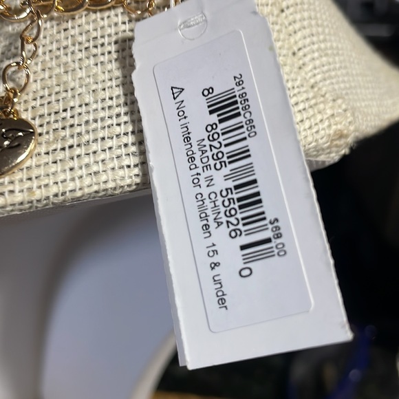 COPY - Betsey Johnson Pink/Peach Gumi Bear Necklace with Iridescent Crystals - Picture 3 of 5